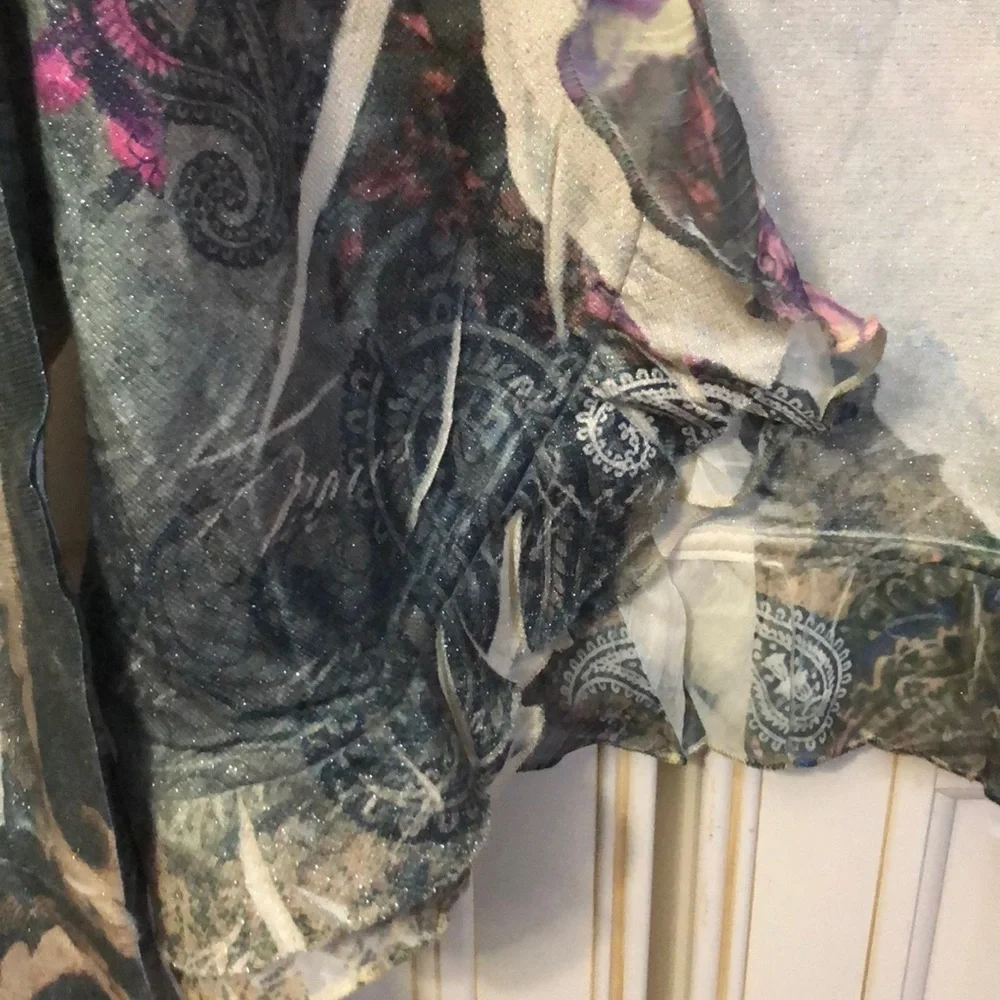 Floral Ruffle Cardigan - Picture 5 of 7